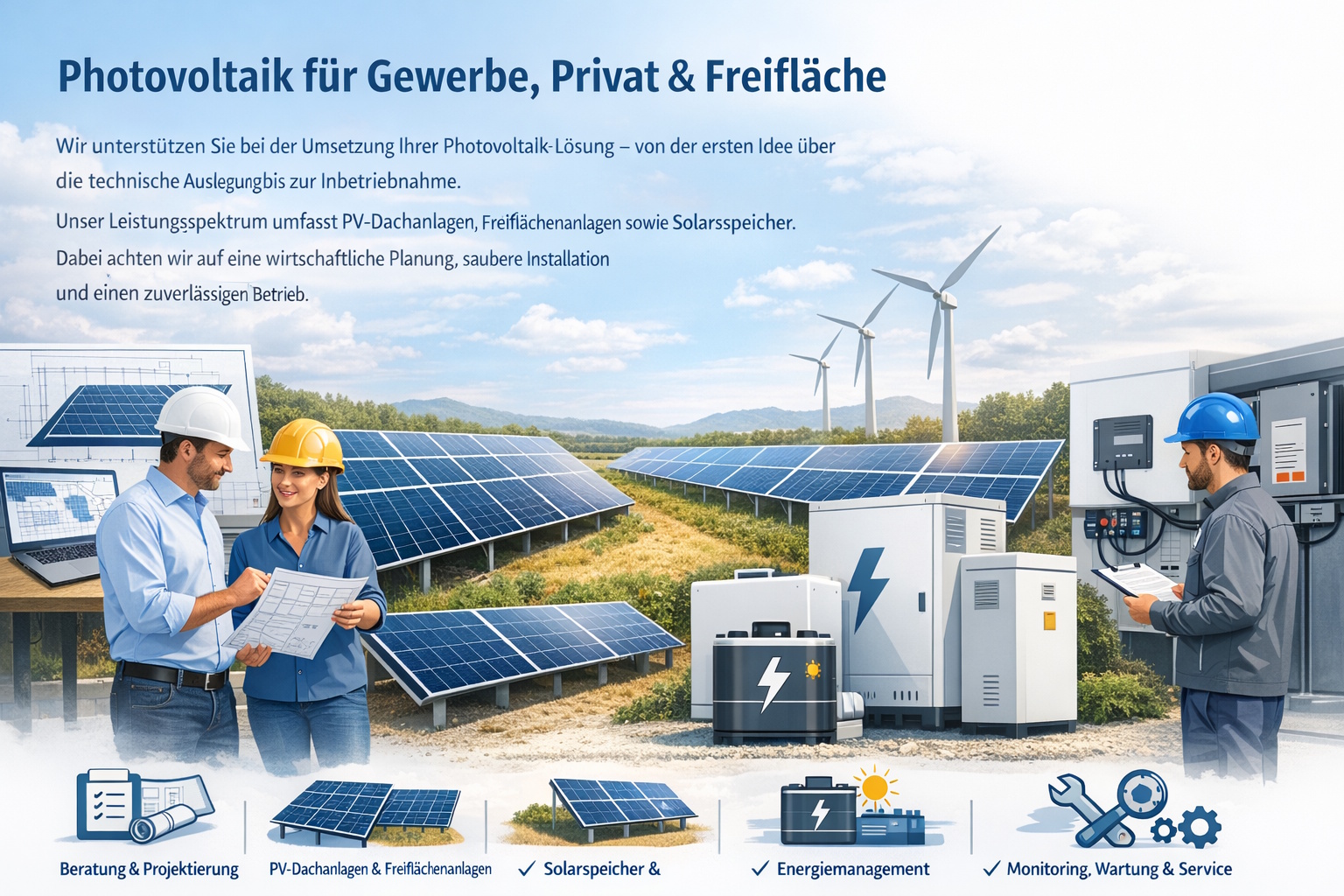 Photovoltaik-Projekte und Solarlösungen – Terra Dukt